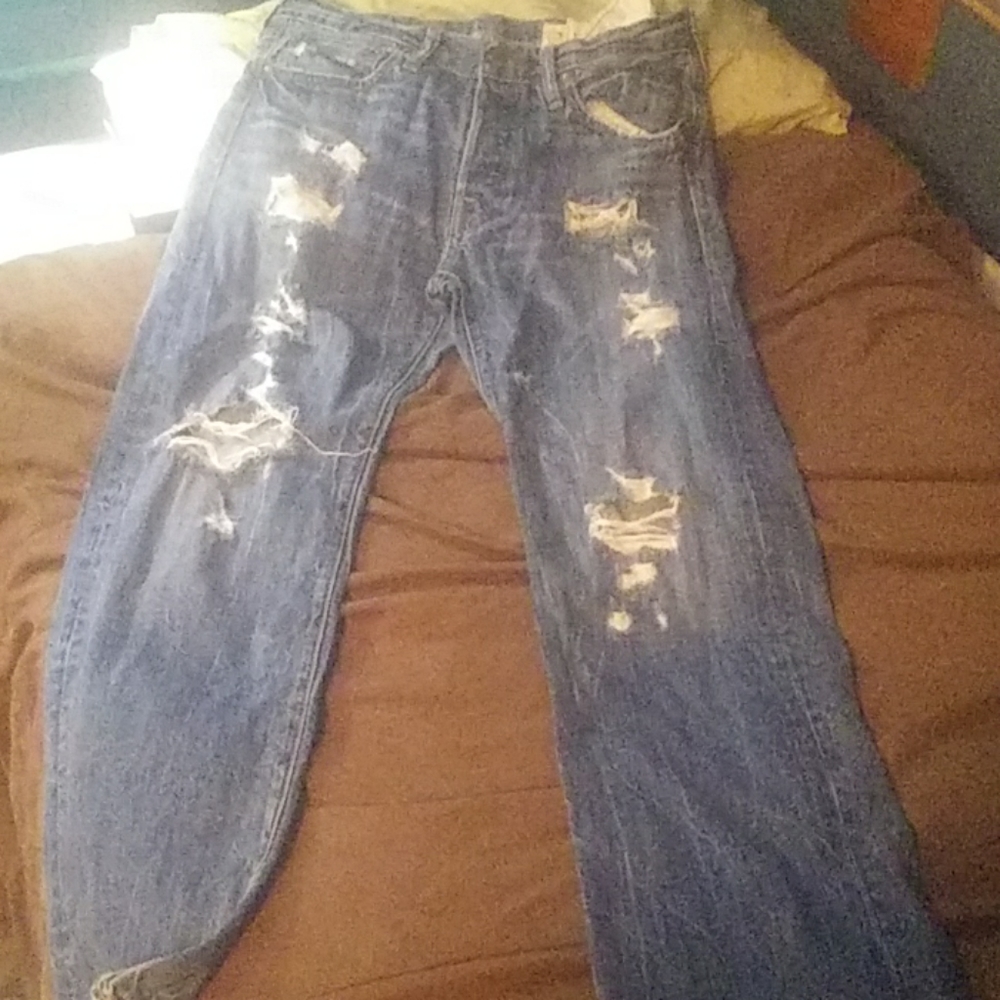 Hollister destroyed jeans 32x32